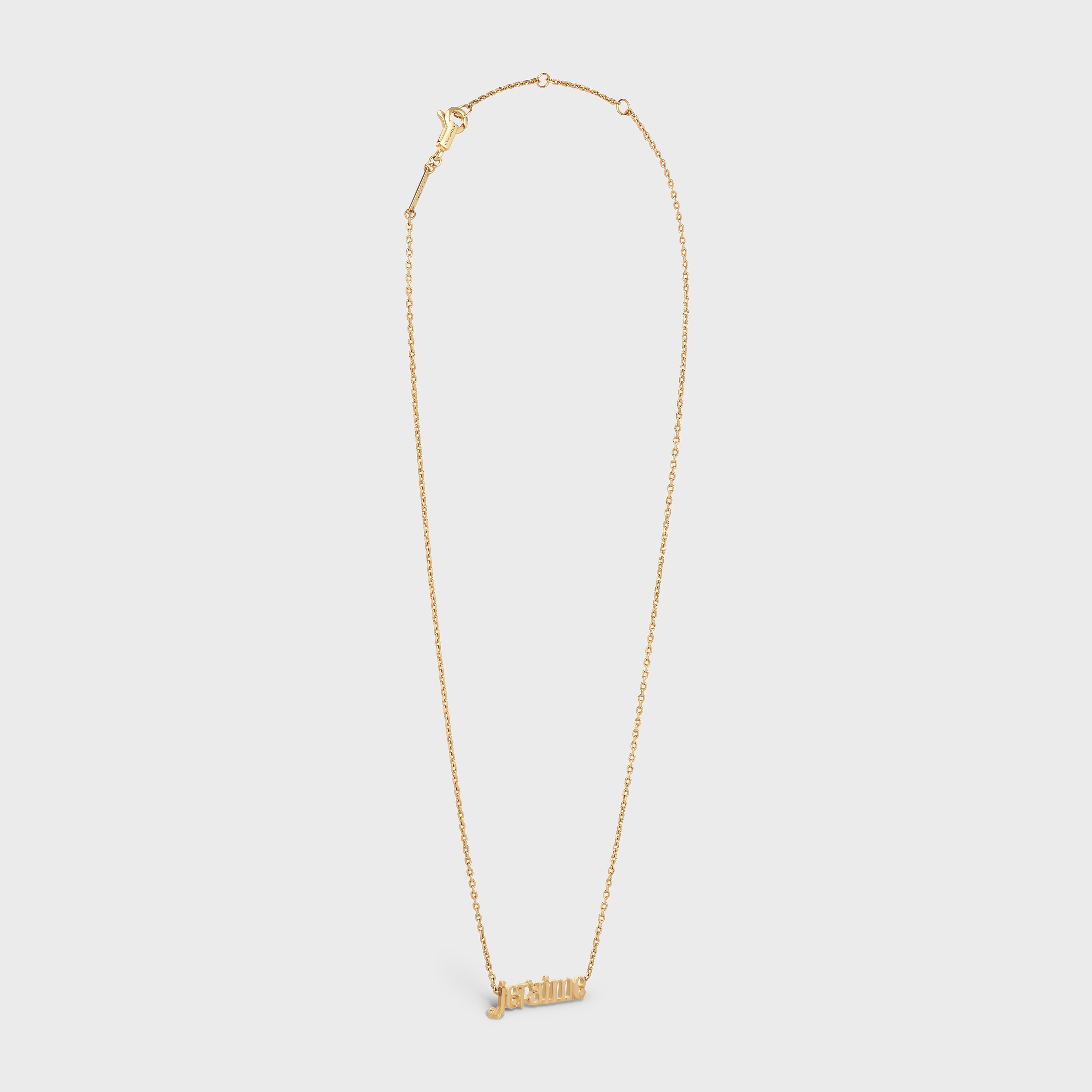 Je T Aime Necklace In Brass With Gold Finish Gold 46u756bra 35or Celine