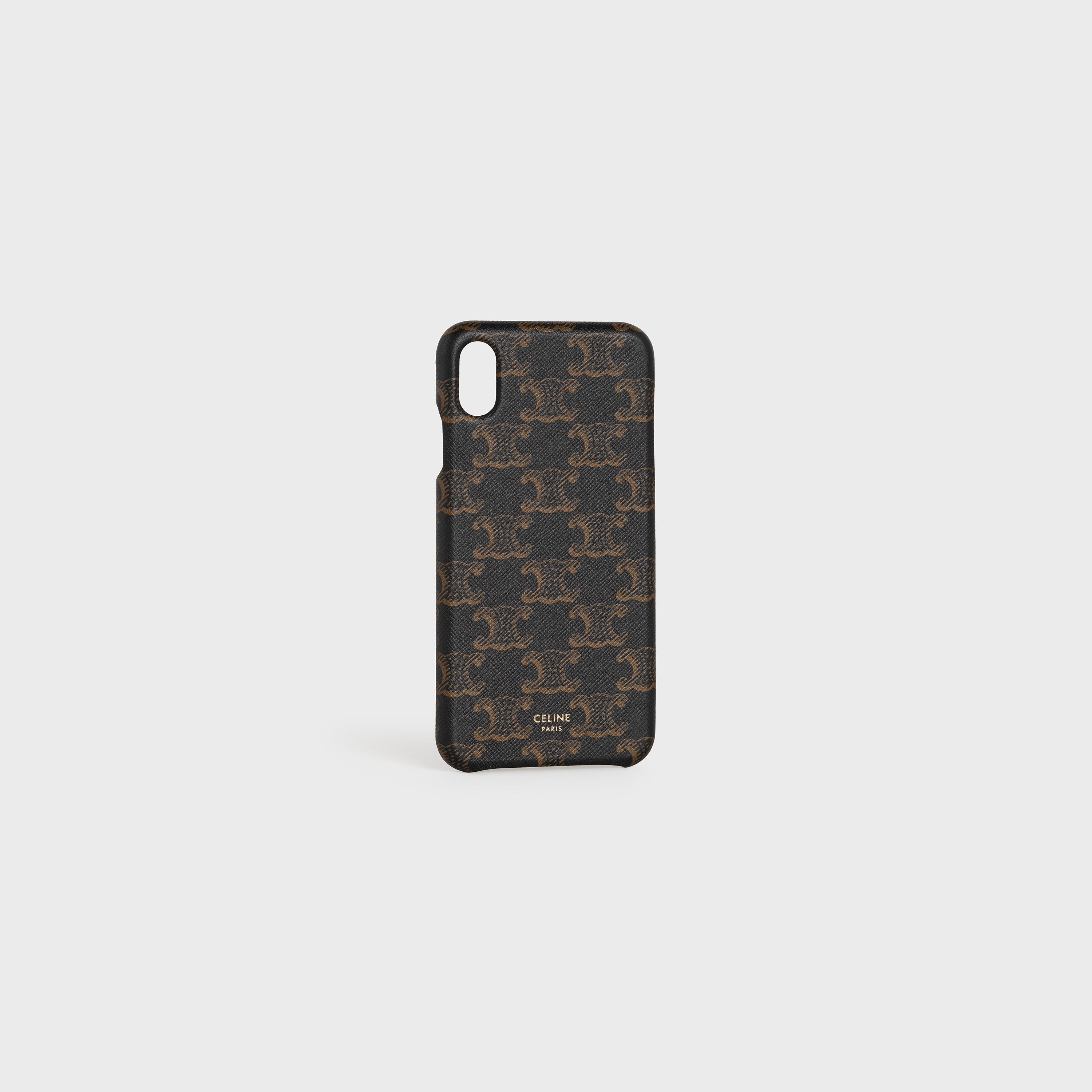 IPHONE XS MAX CASE IN LAMBSKIN WITH TRIOMPHE PRINT