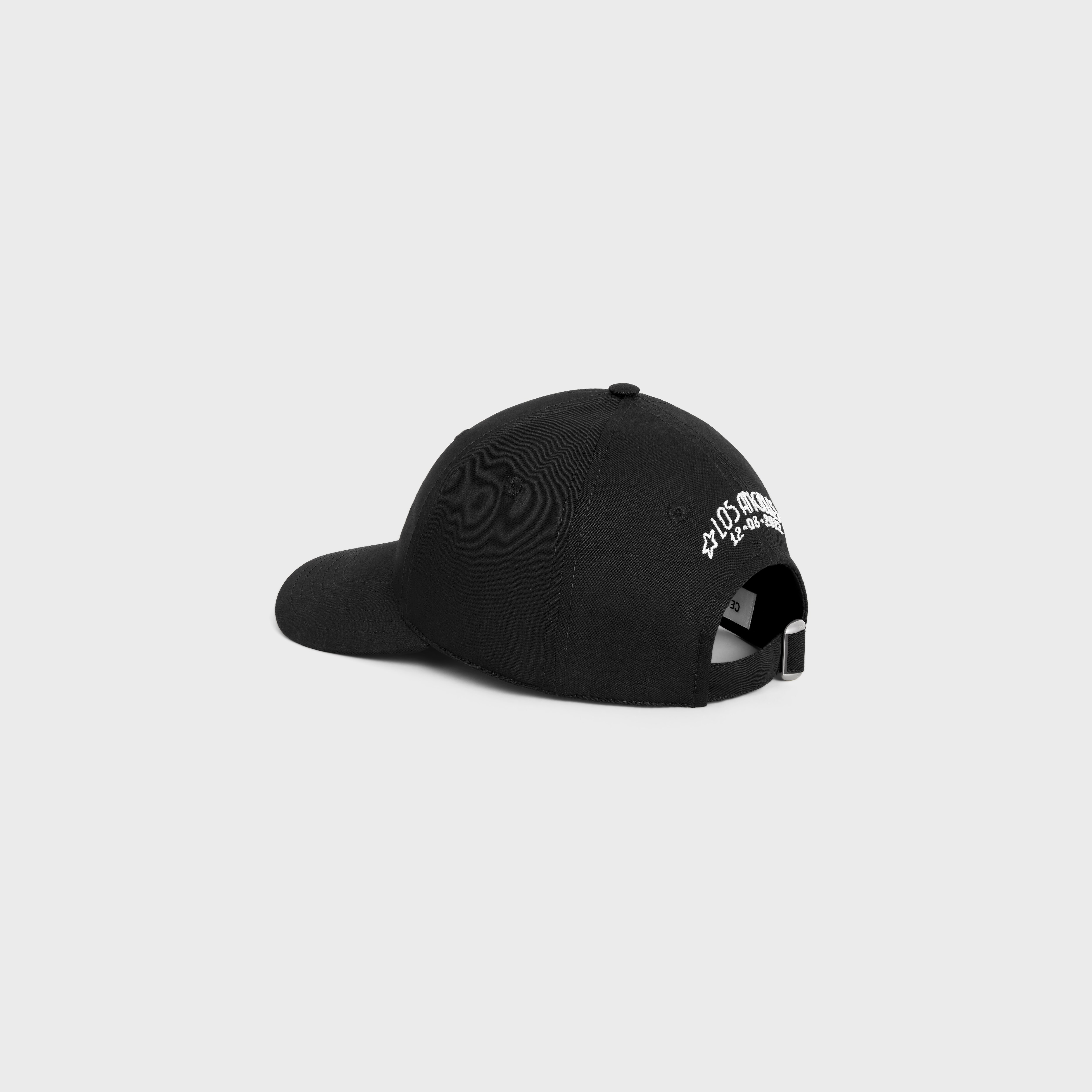 CELINE WILTERN BASEBALL CAP IN COTTON - BLACK | CELINE