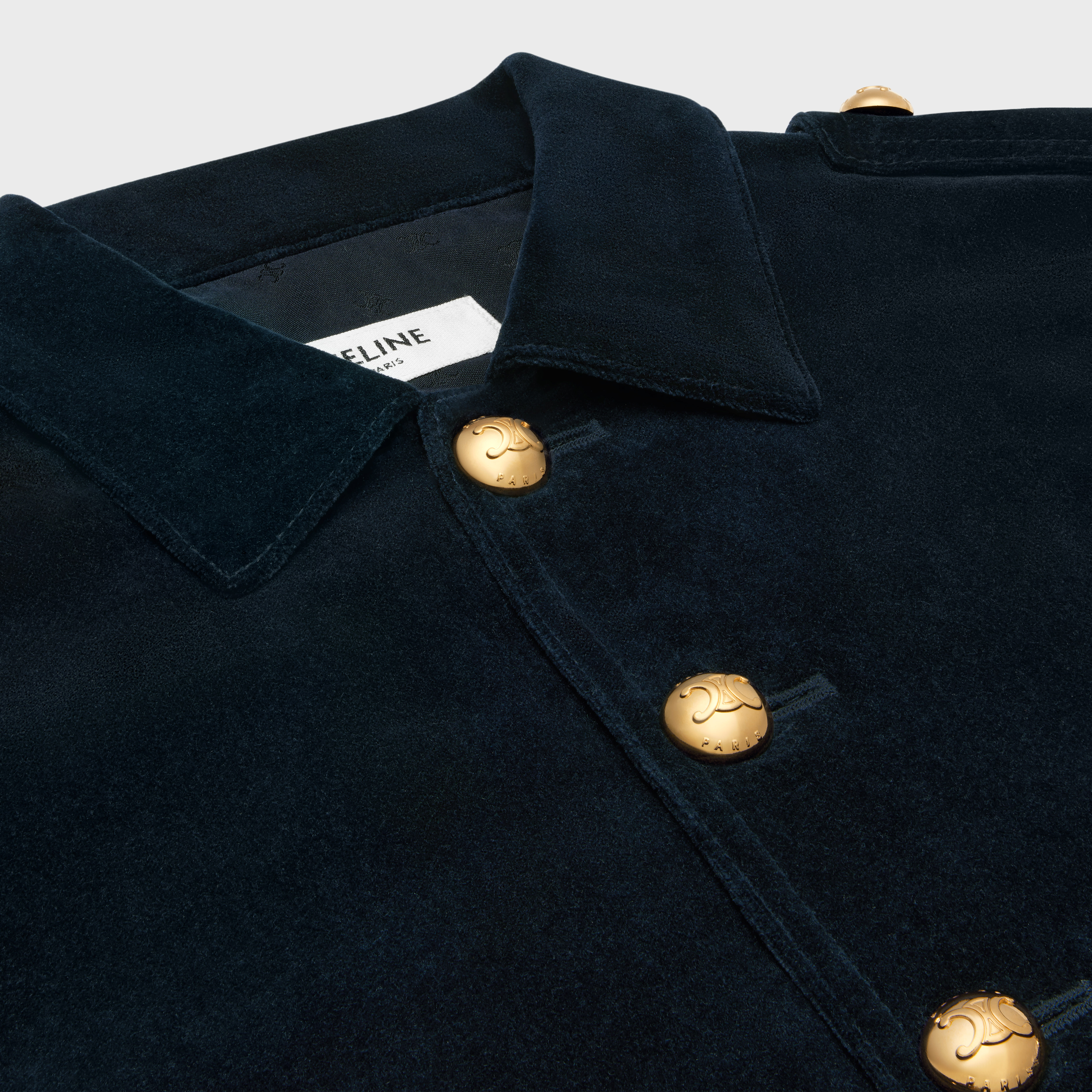 MILITARY JACKET IN CORDUROY - RAW WASH | CELINE