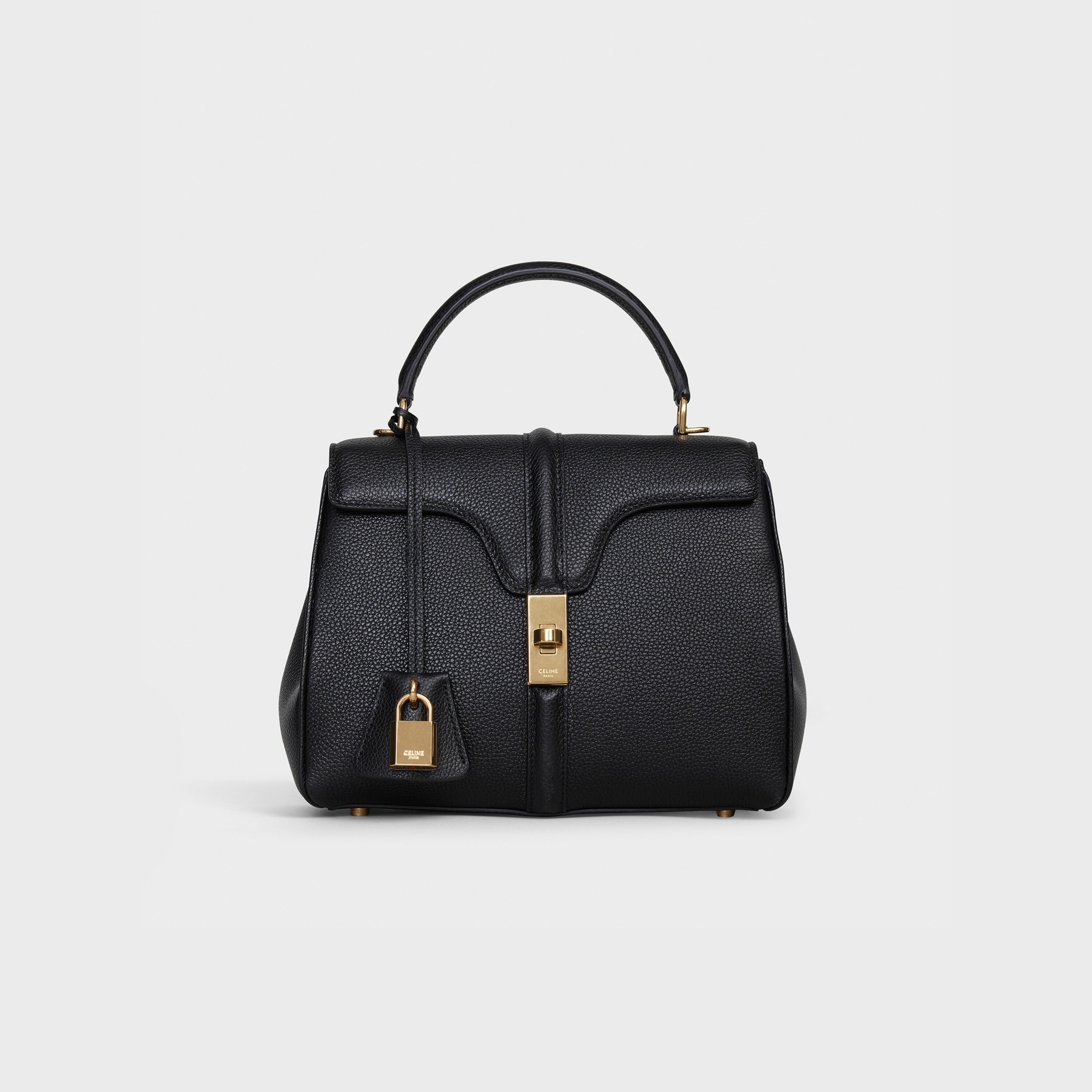 Small 16 Bag in grained calfskin - Black - Official website | CELINE ...