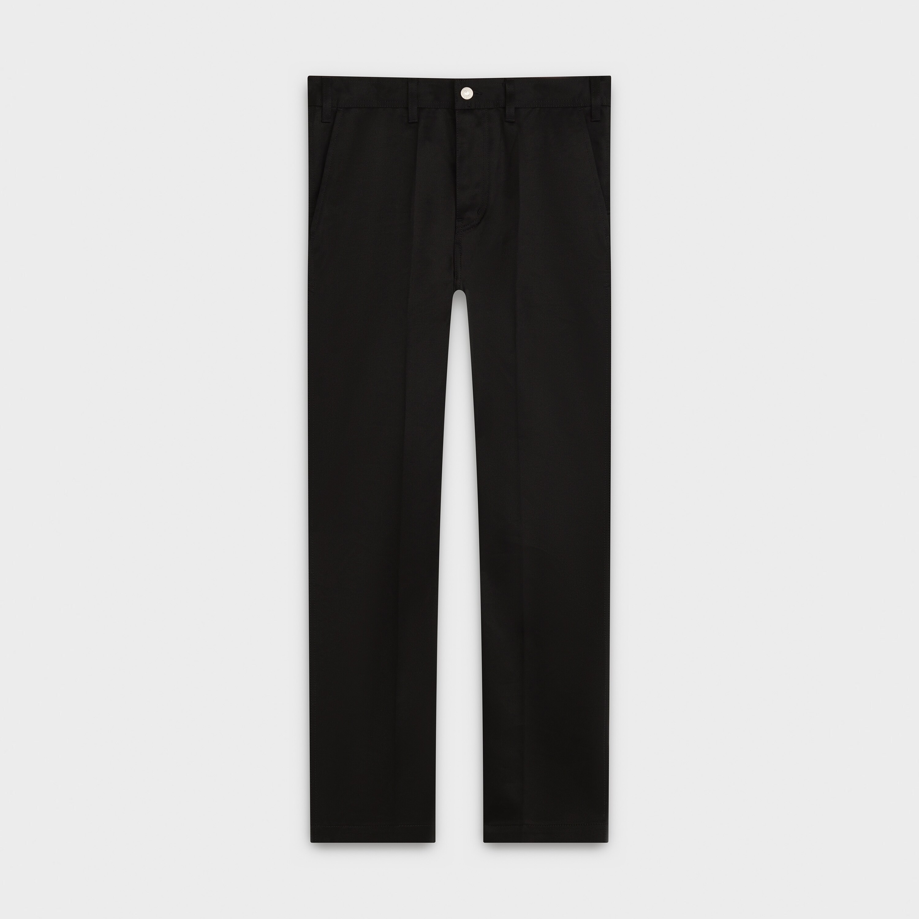 black cropped chinos