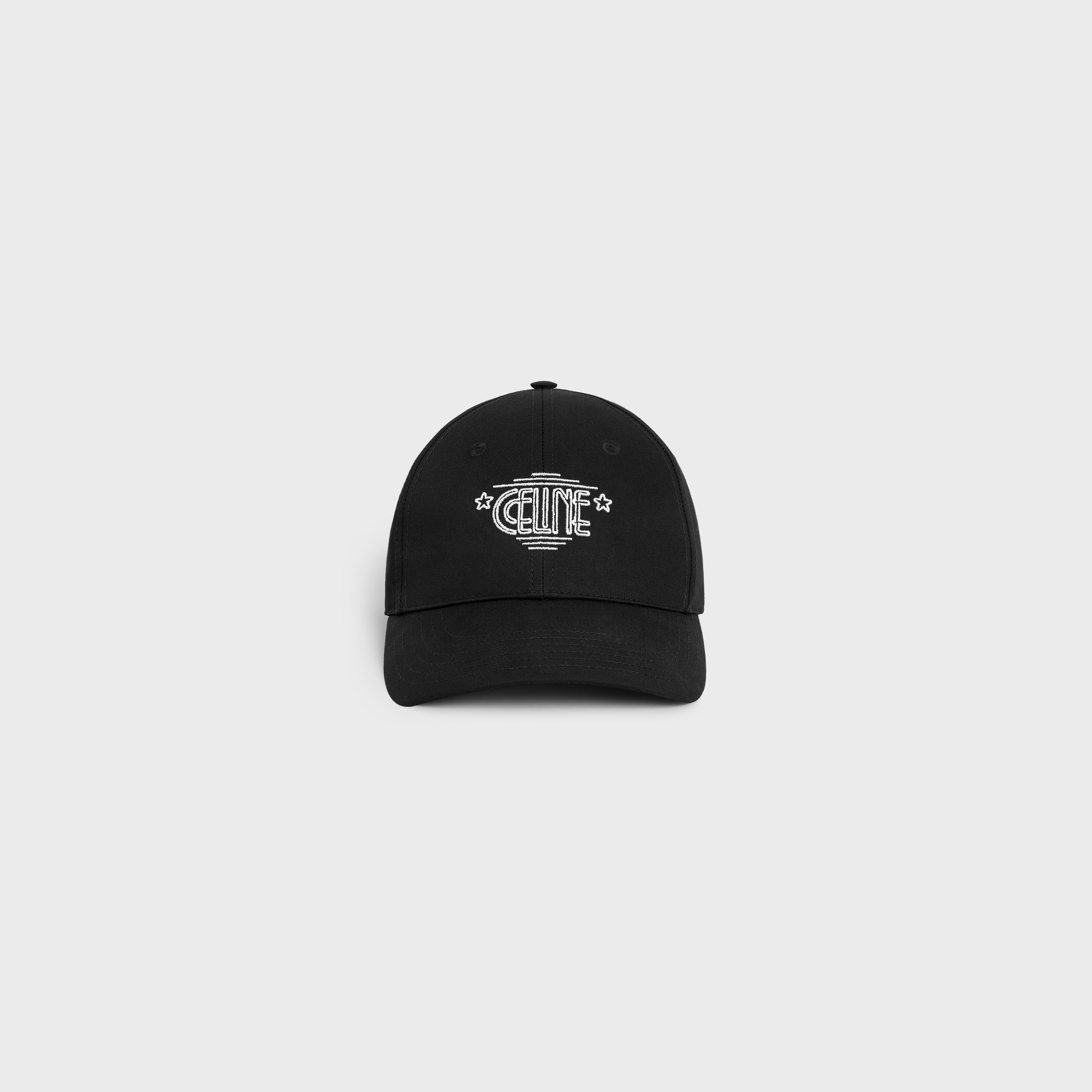 CELINE WILTERN BASEBALL CAP IN COTTON - BLACK | CELINE