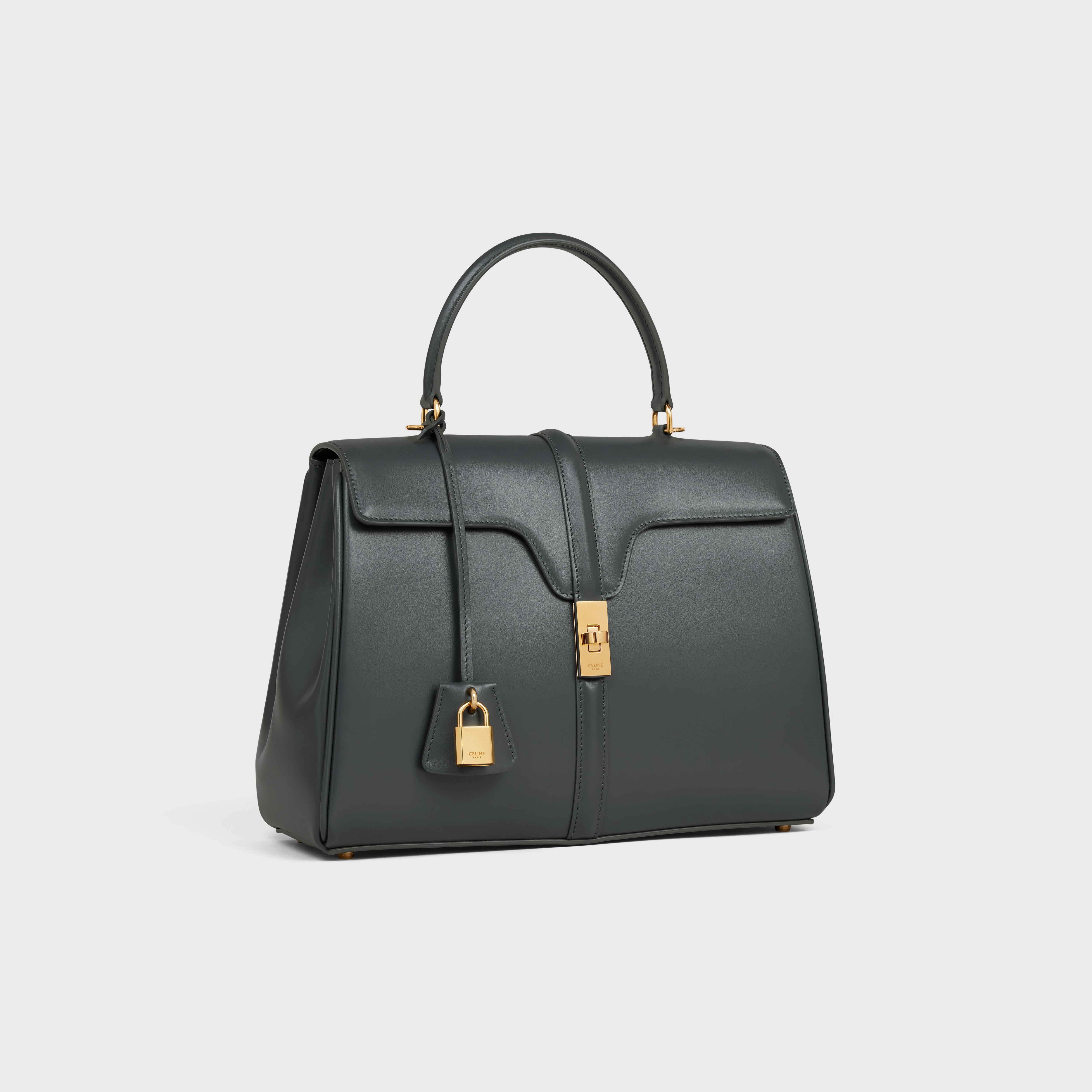 CLASSIQUE 16 BAG IN SATINATED CALFSKIN SLATE GREY CELINE